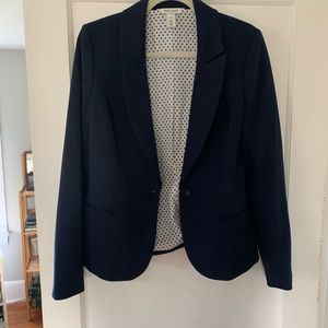 EUC White House Black Market Navy Blazer. Size 10